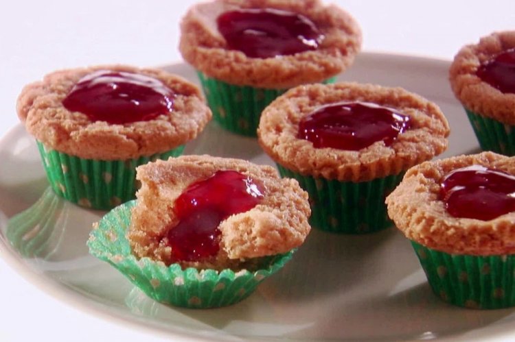Muffins con mermelada de leche de avena