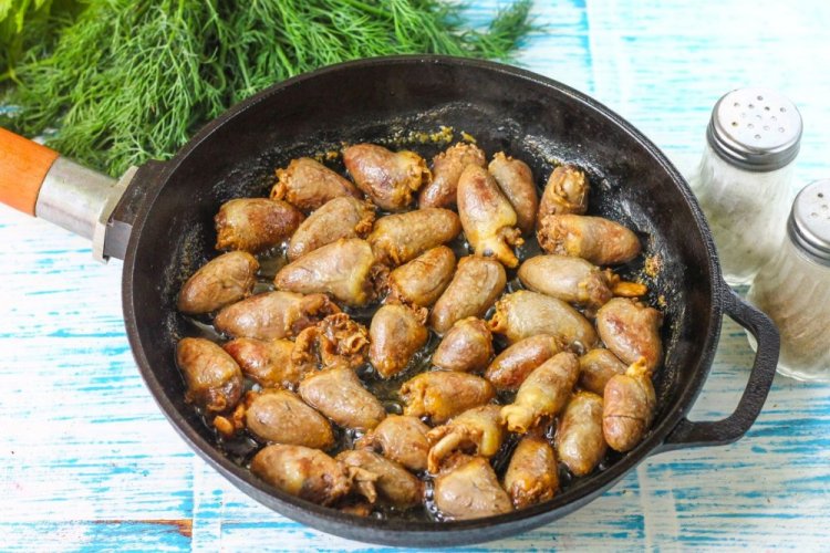 Stewed Chicken Hearts