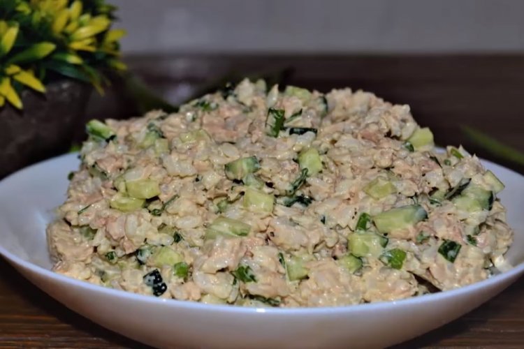 Canned Fish Salad for Dinner