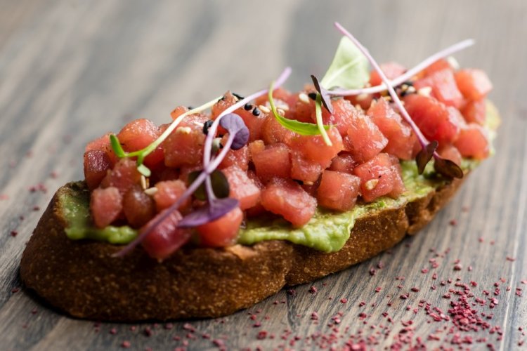 Tuna Tartare Bruschetta