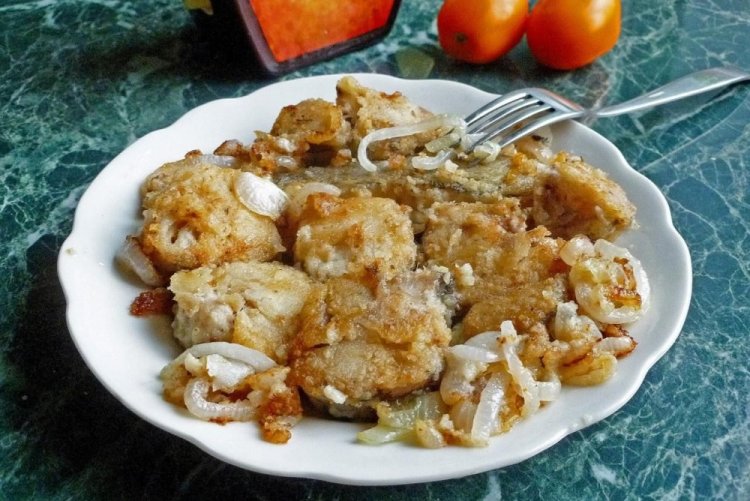 Pan-Fried Pollock Fillet with Mayonnaise