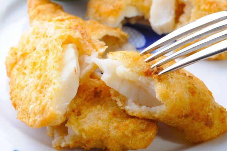 Pan-Fried Pollock Fillet in Mustard Batter
