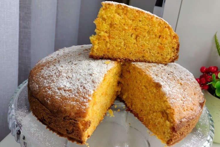 Pastel de zanahoria dietético con kéfir