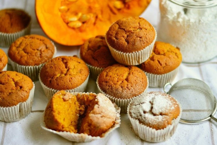 Muffins dietéticos de calabaza