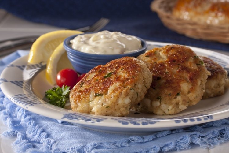 Pollock Cutlets with Rice