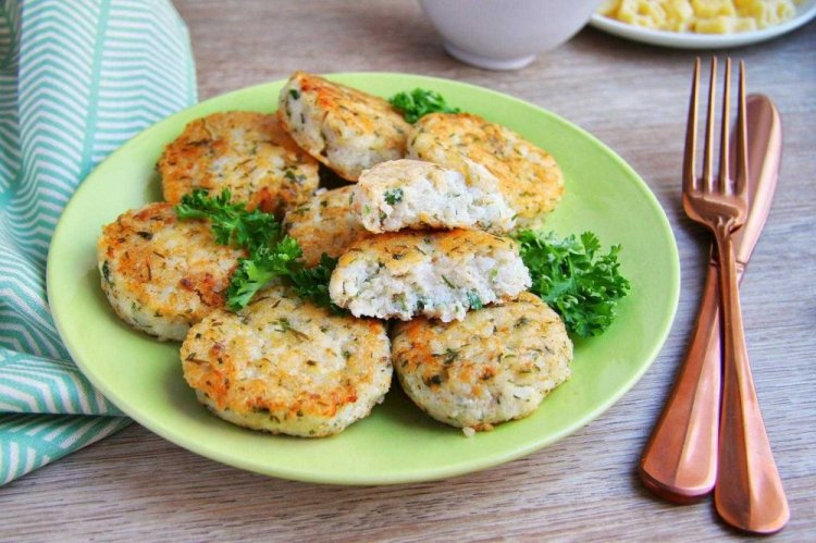 Pollock Cutlets with Bread and Herbs