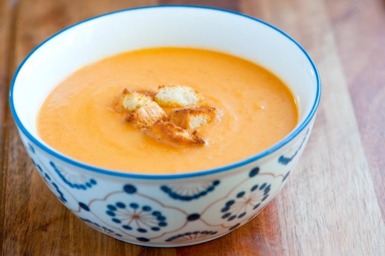 Cauliflower and Pumpkin Cream Soup