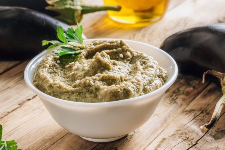 Baba Ghanoush with Sour Cream