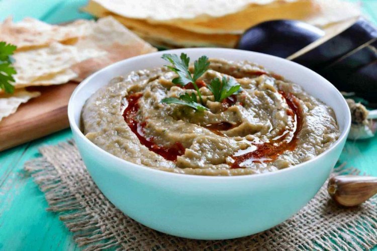 Baba Ghanoush with Mint