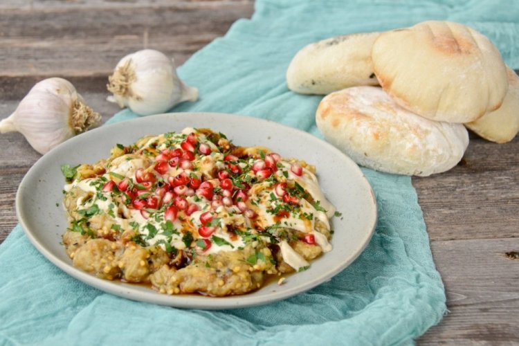 Baba Ghanoush with Tomatoes