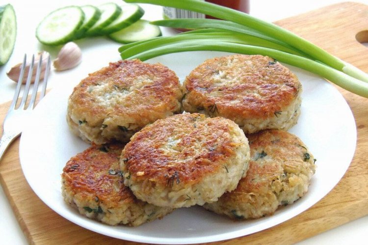 Baked Fish Cutlets with Oatmeal