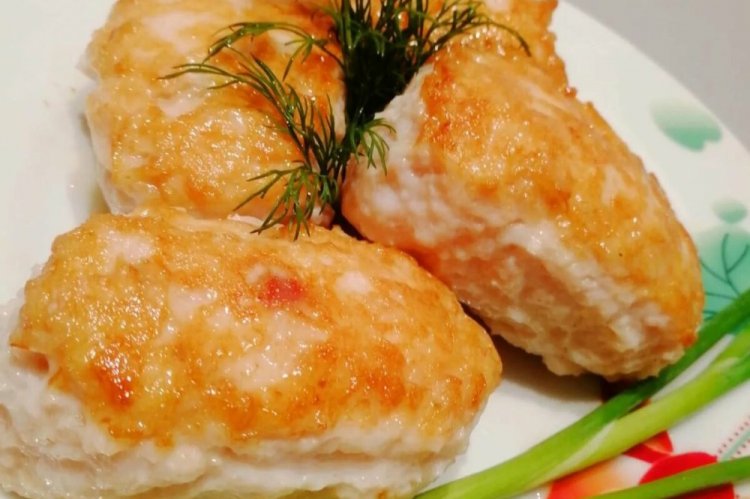 Baked Trout and Flounder Fish Cutlets