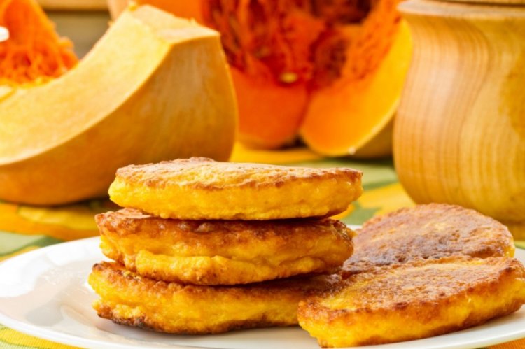 Tortitas de calabaza con manzana