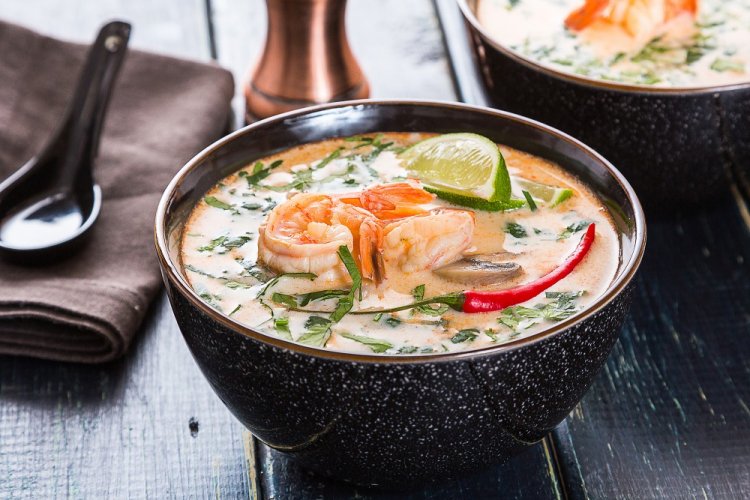 Tom Yum with Shrimp