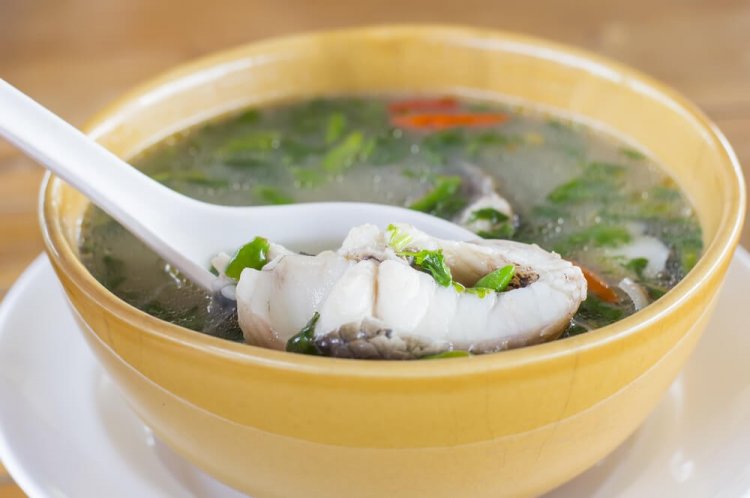 Clear Tom Yum with White Fish