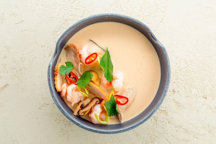 Tom Kha Gai with Chicken and Shrimp