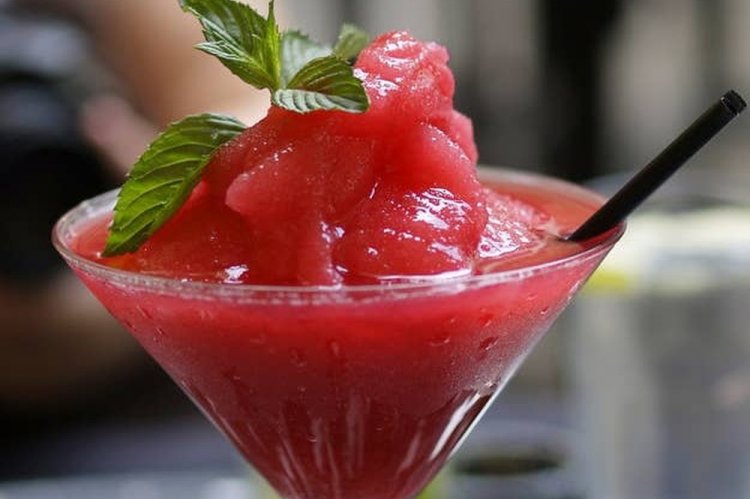 Daiquirí de Frambuesa sin Alcohol