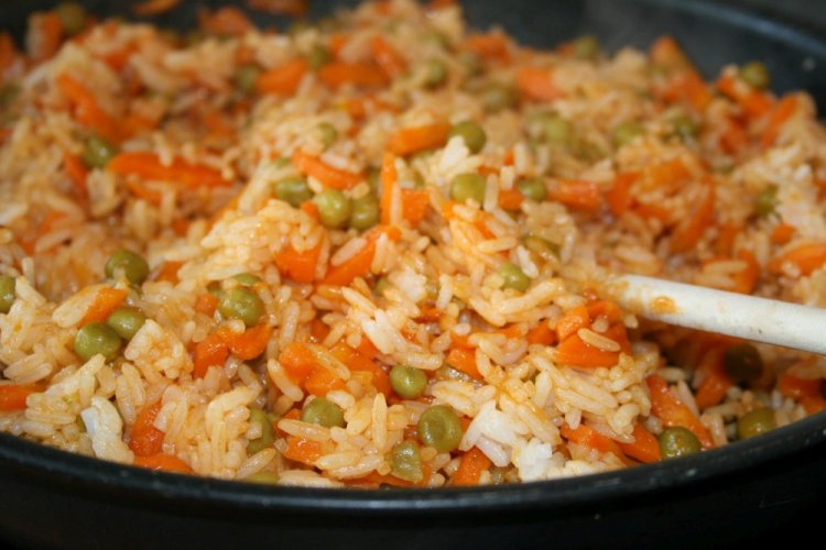Steamed Rice with Vegetables