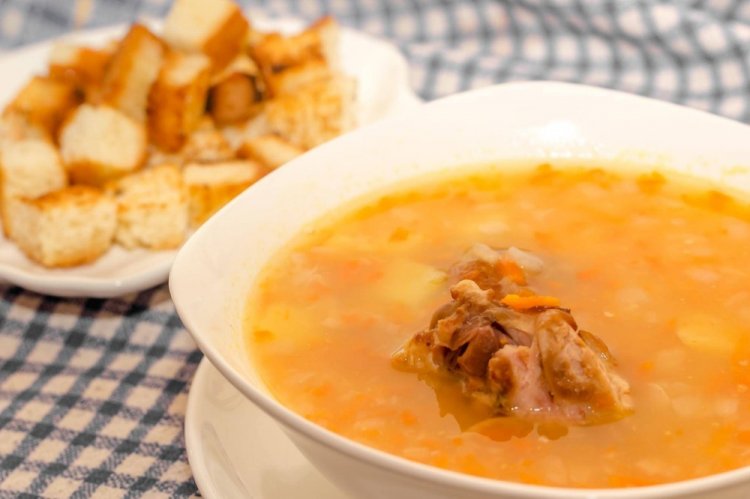 Steamed Pea Soup