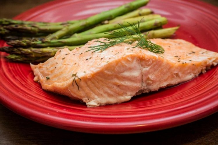 Steamed Salmon