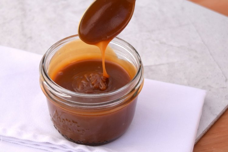 Salsa de caramelo con leche de cabra