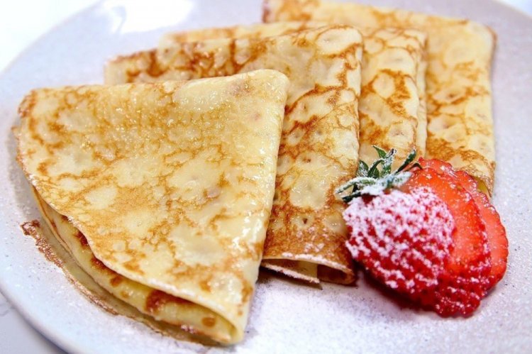 Crepes con leche de cabra