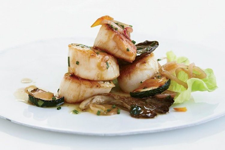 Scallops with Shiitake Mushrooms