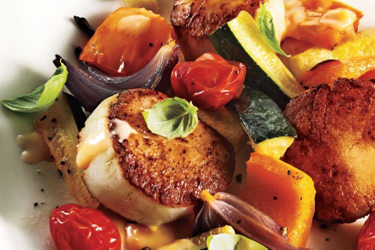 Scallops with Vegetables