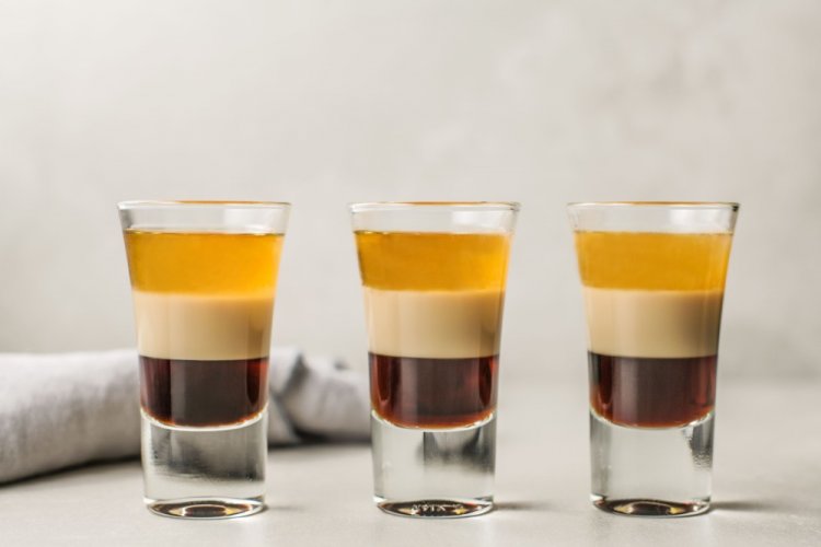 B-52 con licor de chocolate