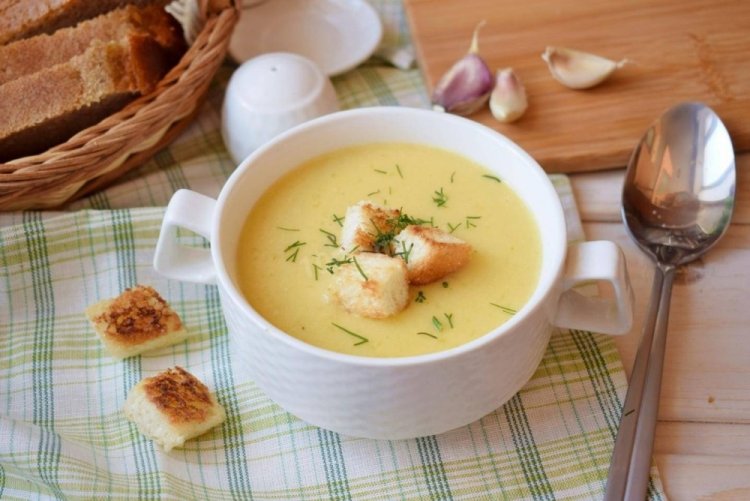 Crema de verduras con leche de soja