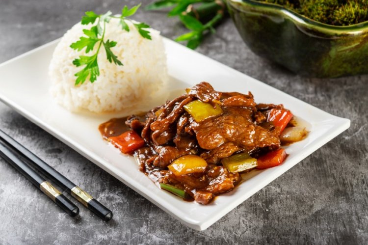 Beef with Bell Pepper in Oyster Sauce