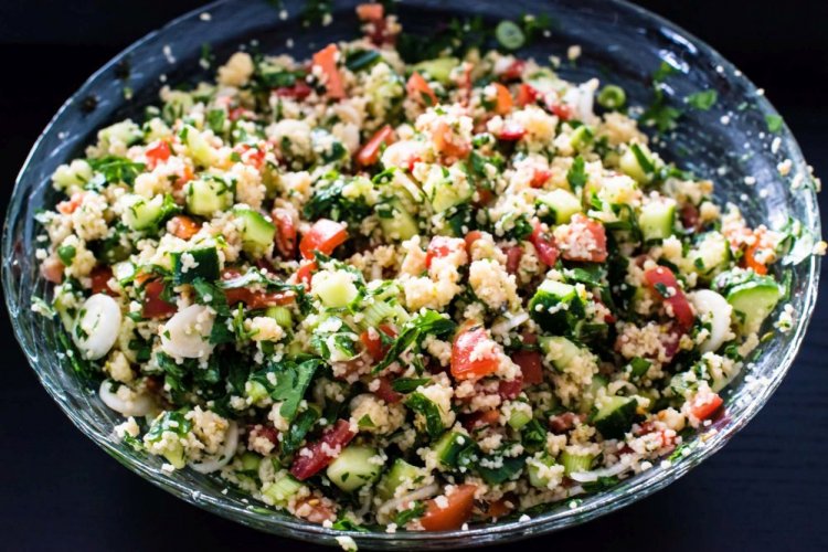 Vegetable Salad with Couscous and Sorrel