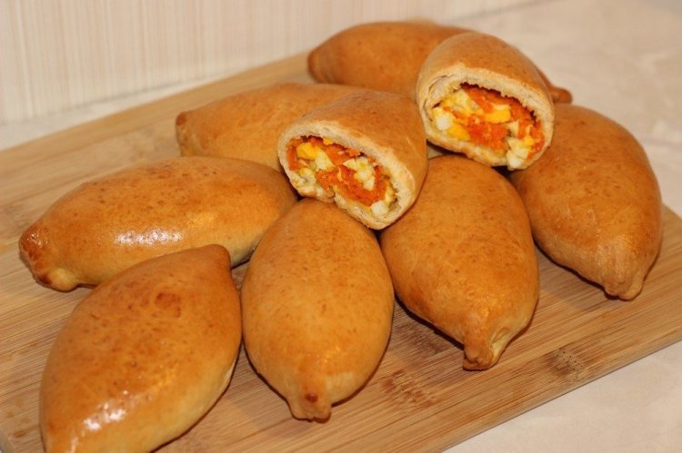 Relleno de huevo y verduras