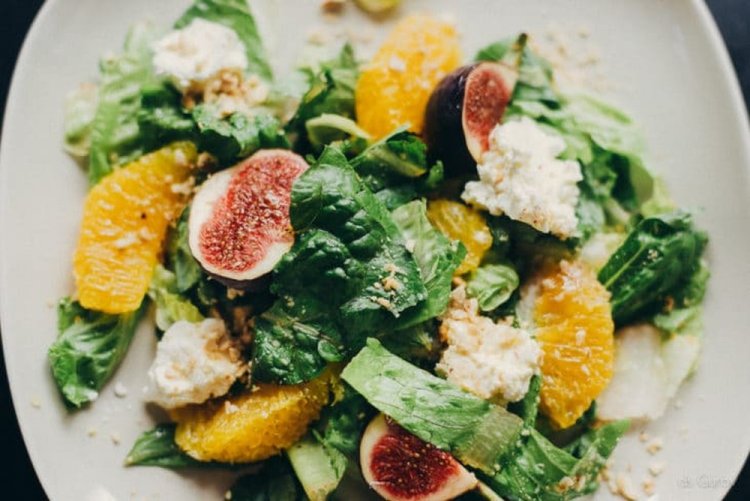 Ensalada de higos y aguacate