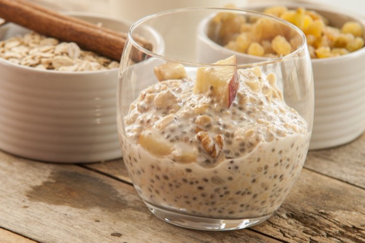 Pudín de chía con avena y leche de avena