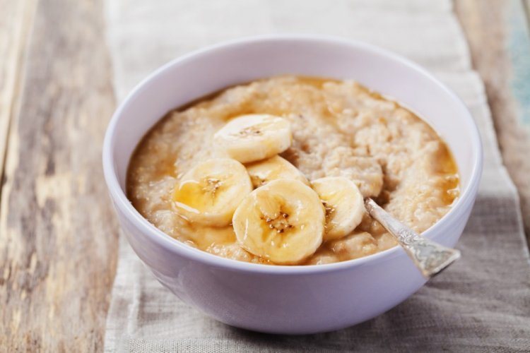 Avena con plátano