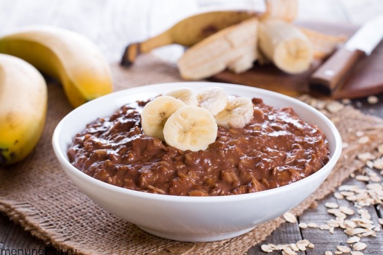 Avena con chocolate