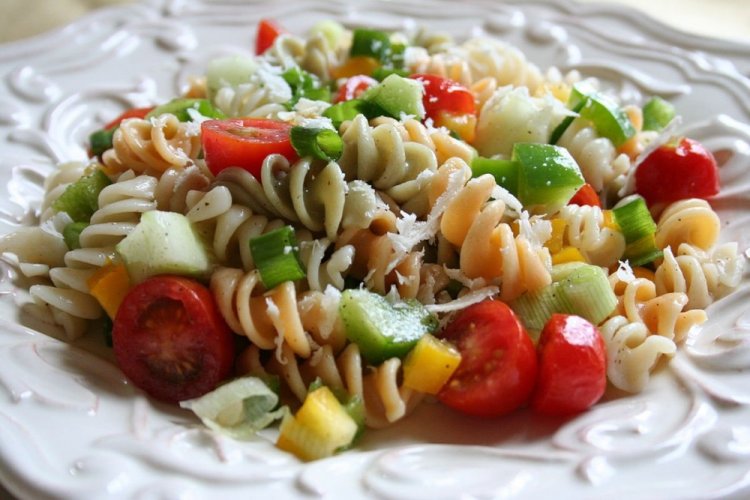 Ensalada de verduras con pasta
