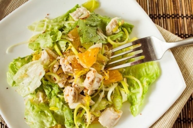 Chicken, Cabbage, and Orange Salad