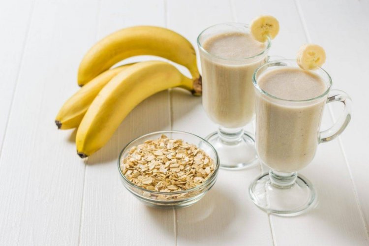 Batido de requesón y plátano