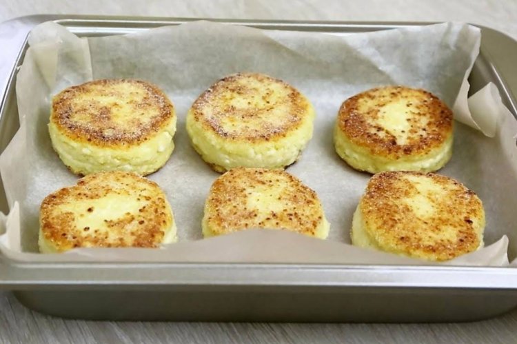 Tortitas de requesón al horno para el desayuno