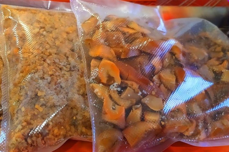 Setas Lactarius deliciosus fritas para el invierno