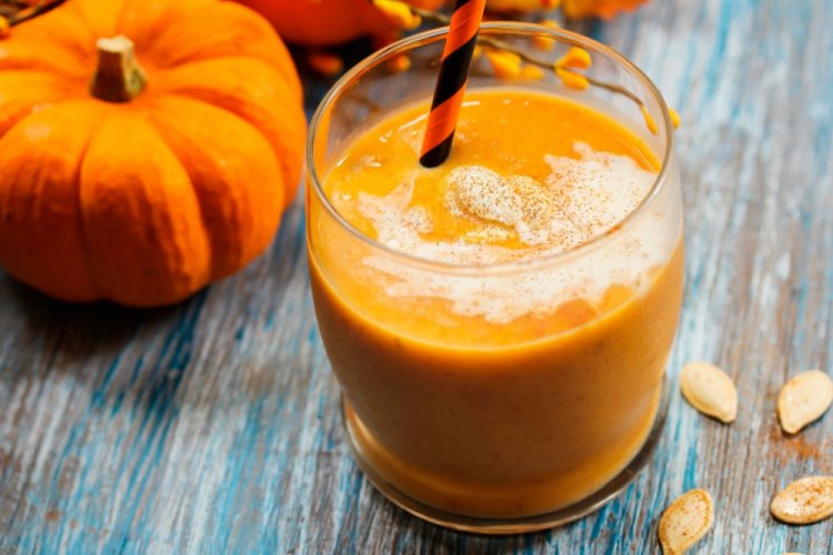 Smoothie de calabaza con naranja y jengibre