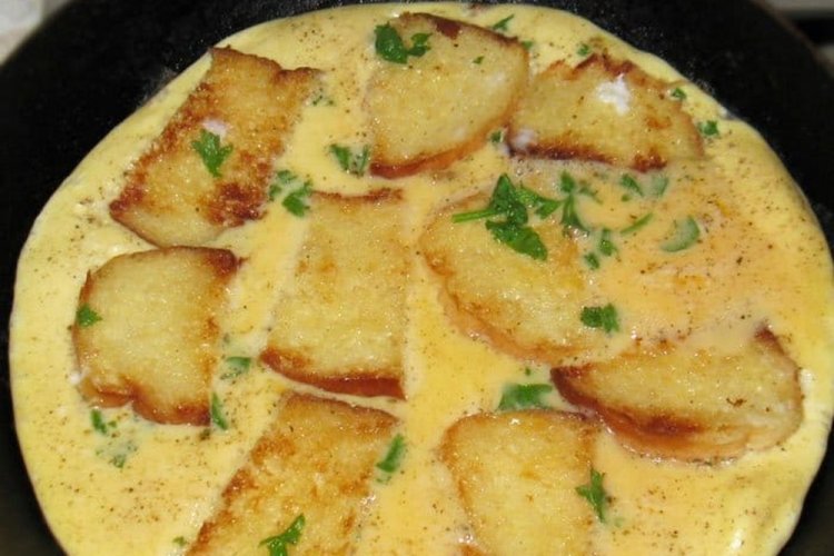 Tostadas en tortilla