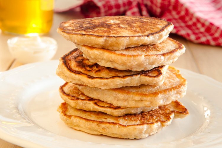 Tortitas de avena con salchicha