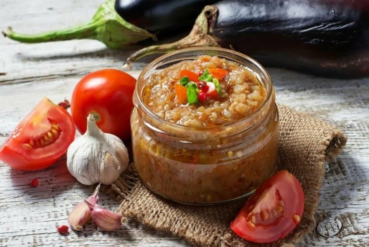 Caviar de Lactarius Resimus con berenjenas para el invierno