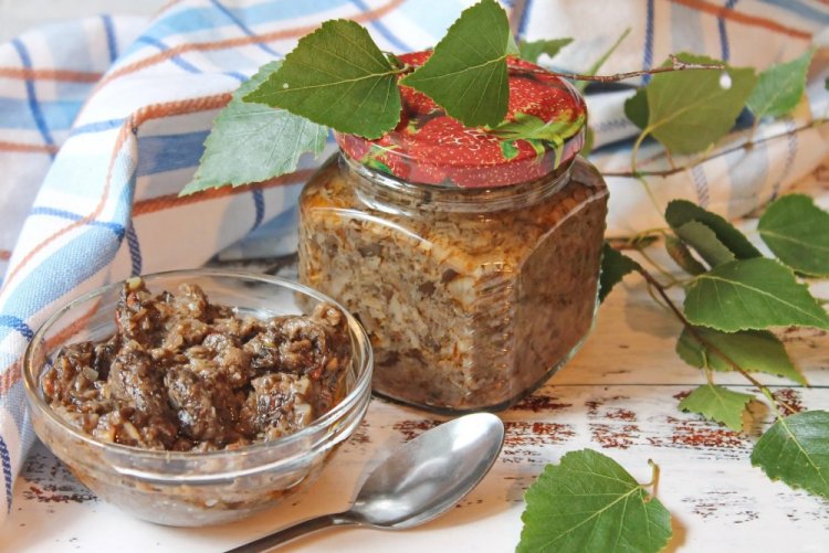 Caviar de russulas para el invierno