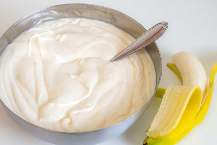 Crema agria de plátano