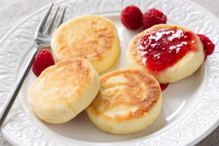 Tortitas de requesón para niños