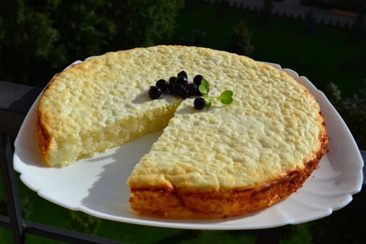 Pudín de arroz con plátano